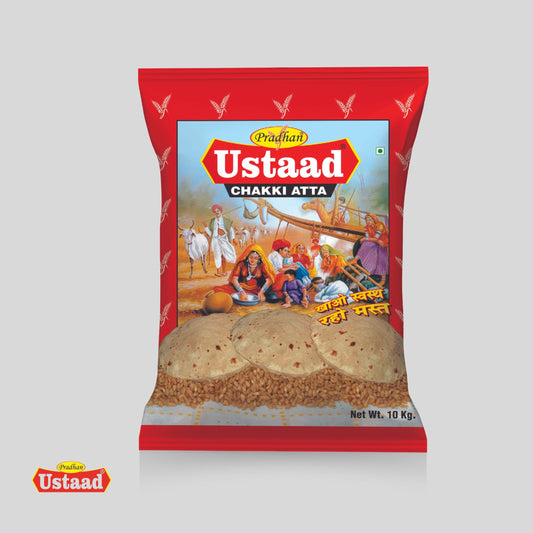 Chakki Atta | 1KG / 5KG | Ustaad Wheat Flour | 100% Fresh