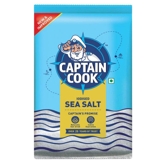 Captain Cook | Finest Sea Salt | 1KG ( Pack Of 2 )