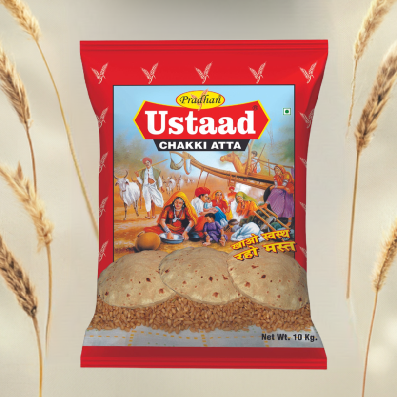 Chakki Atta | 1KG / 5KG | Ustaad Wheat Flour | 100% Fresh