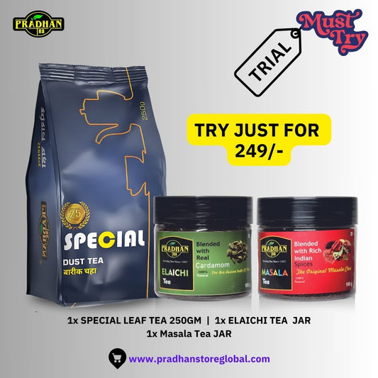 All Combo | Trial Pack | Pradhan Tea Combo | Black Tea | Elaichi | Masala